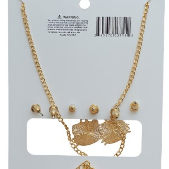 Hello Kitty Mimmy White 4pc Necklace & Earrings Set – Yellow Bow NWT - Picture 3 of 4